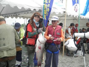 寒鯛を釣った「釣りガール