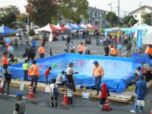 釣堀の様子